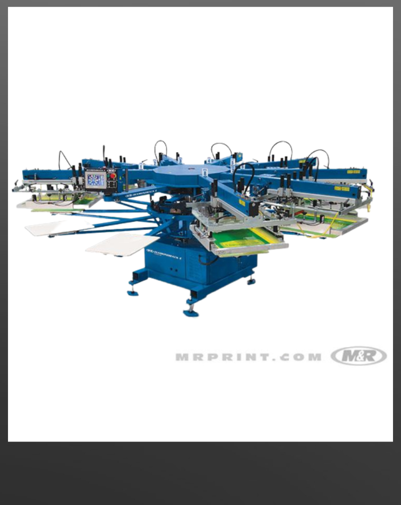 Máquina de serigrafia automática - CHAMELEON® series - M&R - manual / de 4  colores / para textiles